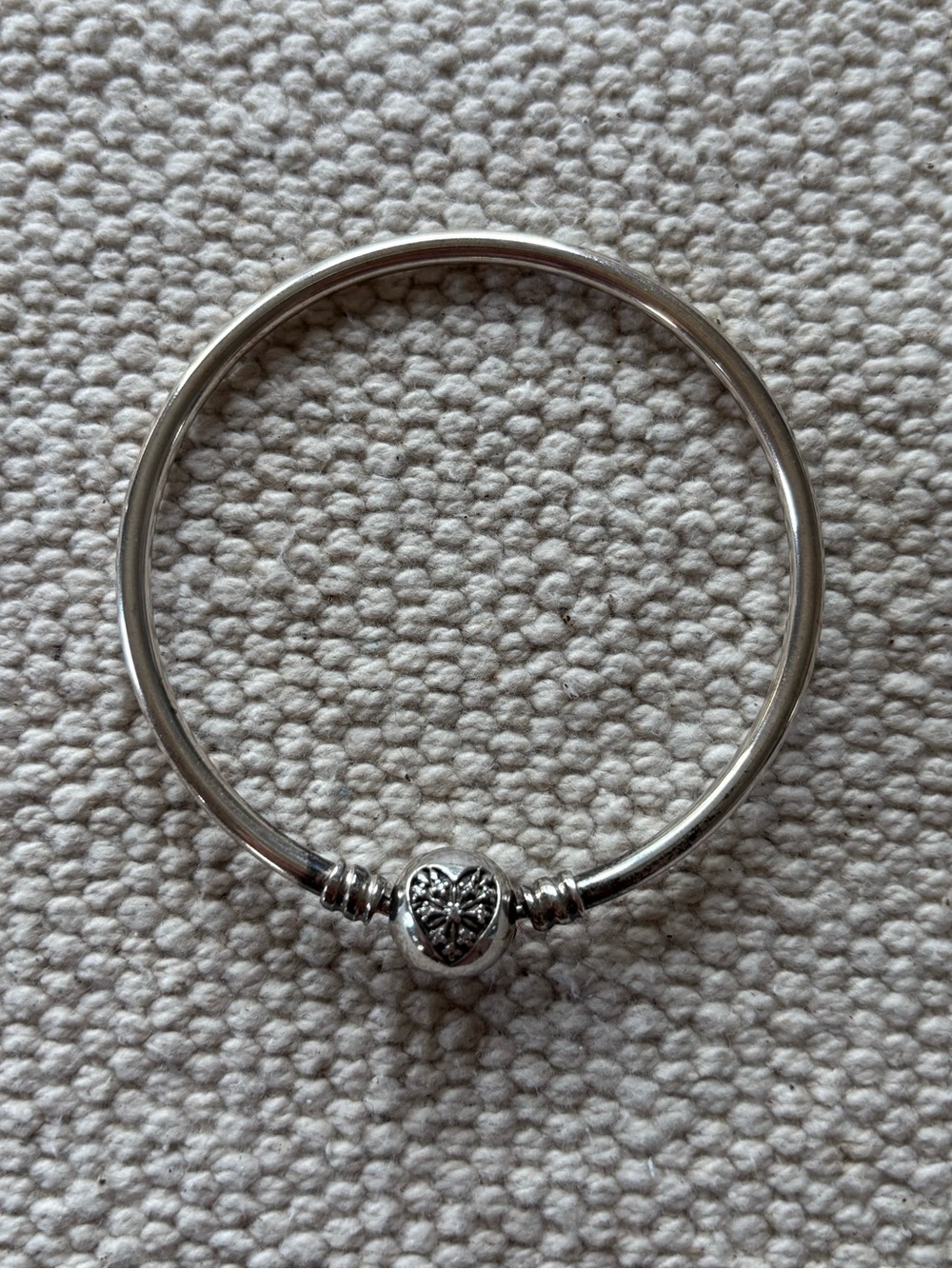 Pandora 925 ALE Itd edition cz you melt my heart charm bracelet bangle